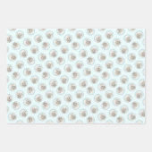 コトンドチュレ絵を描アのかわいいオリジナルペットドッグアート ラッピングペーパーシート (正面)