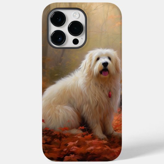 コトン・ド・テュレアと秋の落ち葉にインスパイアされたデザイン Case-Mate iPhoneケース (裏面)