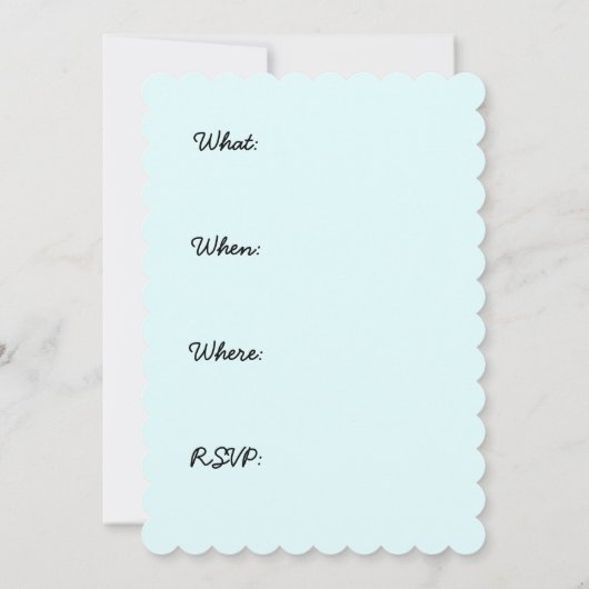 コトン·ド·トゥリ絵画アの可愛いオリジナル·ドッグアート 招待状 (裏面)