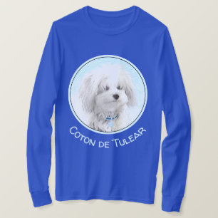 コトン·ド·トゥリ絵画アの可愛いオリジナル·ドッグアート Tシャツ
