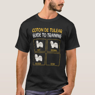 コトン・ド・トゥレア・ガイド、犬に服従する訓練 Tシャツ