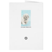 コトン・ド・絵画チュリーズ – かわいいオリジナルドッグアート (裏面)