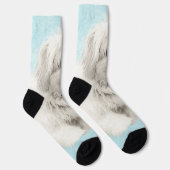 コトン・ド・絵画チュリーズ – かわいいオリジナルドッグアート ソックス (右)