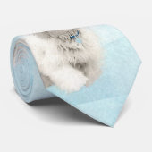 コトン・ド・絵画チュリーズ – かわいいオリジナルドッグアート ネクタイ (ロール)