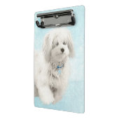 コトン・ド・絵画チュリーズ – かわいいオリジナルドッグアート ミニクリップボード (アングル2)