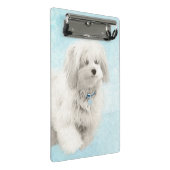 コトン・ド・絵画チュリーズ – かわいいオリジナルドッグアート ミニクリップボード (アングル)