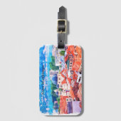 コトールモンテネグロの水色 ラゲッジタグ (正面縦)