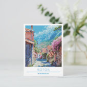 コトールモンテネグロアートヴィンテージトラベル ポストカード (スタンド正面)