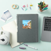 コトール、モンテネグロの旅行土産 シール (iPadカバー)
