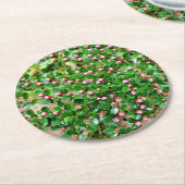 コトーンイースター水平 ラウンドペーパーコースター (アングル)