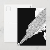 コナクリの地図 ポストカード (正面/裏面)