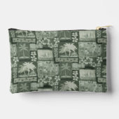 コナコーストハワイアンタパジッパー付きパウチ アクセサリーポーチ (裏面)