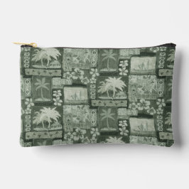 コナコーストハワイアンタパジッパー付きパウチ アクセサリーポーチ