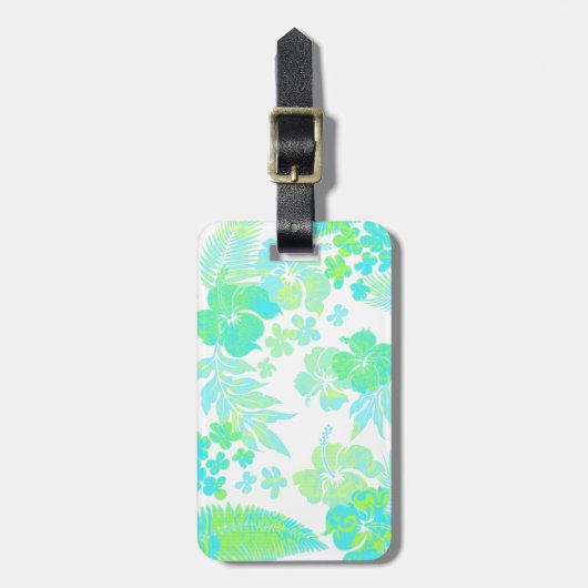 コナタイムズハイビスカスハワイアンラゲッジタグ ラゲッジタグ (正面縦)