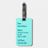 コナタイムズハイビスカスハワイアンラゲッジタグ ラゲッジタグ (裏面縦)