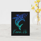 コナハワイシャークダイビング魚釣りサーフィンサーファーハ カード (黄色い花)