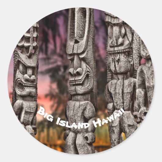 コナハワイ州ティキ部族会議 ラウンドシール (正面)