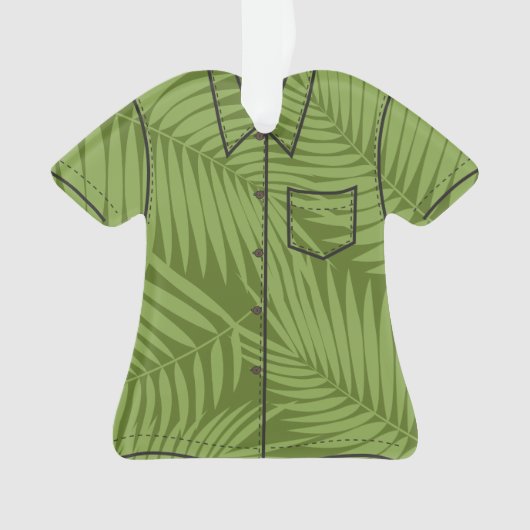 コナパームズハワイアンリーフトロピカルアロハシャツ オーナメント (正面)