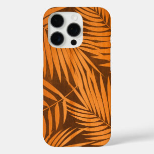 コナパームハワイアンリーフフェイクウッドコーアアンバー iPhone 16 PROケース