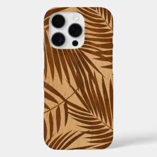 コナパームハワイアンリーフフェイクウッドコーアメープル iPhone 16 PROケース