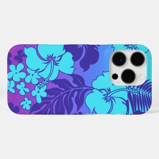 コナブレンドハワイアンハイビスカスタークアンドバイオレット Case-Mate iPhoneケース (裏面 (横))