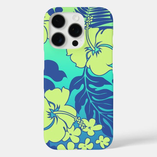 コナブレンドハワイアンハイビスカスターコイズ Case-Mate iPhoneケース (裏面)