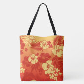 コナブレンドハワイアンハイビスカスビーチバッグ トートバッグ (裏面)