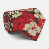 コナベイハワイアンハイビスカス両面印刷 ネクタイ (ロール)