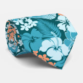 コナベイハワイアンハイビスカス両面印刷 ネクタイ (ロール)