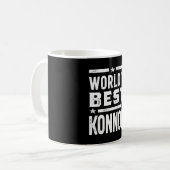 コナーパーソナライズされた名誕生日 コーヒーマグカップ (正面左)