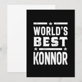 コナー カスタムネーム 誕生日 招待状 (正面/裏面)