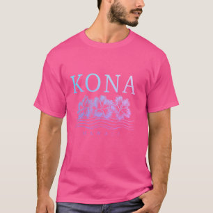コナ ハワイ フラワー ハイビスカス サーファー お土産 Tシャツ