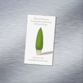 コニカルトピアリー伝統的ガーデンチャーム事業 マグネット名刺 (インサイチュ)