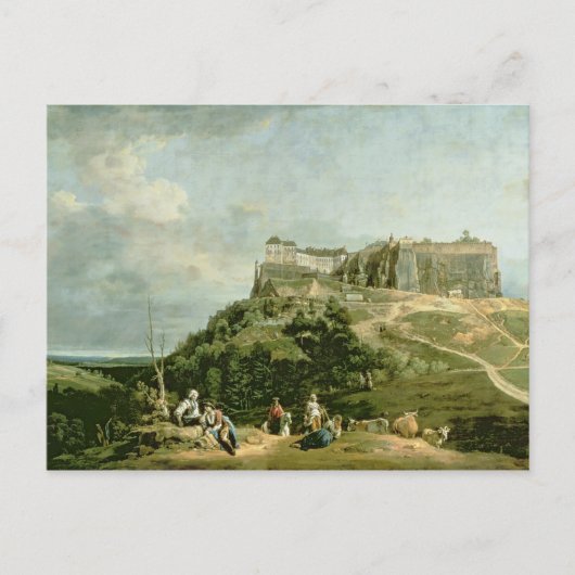 コニシュタイン要塞、18世紀 ポストカード (正面)