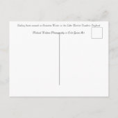 コニストンウォータークンブリアイングランド ポストカード (裏面)