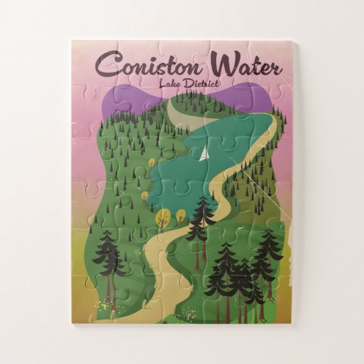 コニストンウォーターレイクディストリクト ジグソーパズル (縦)