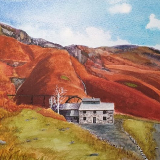 コニストン湖地区のブランクカード カード