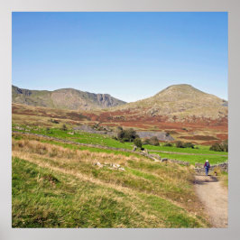 コニストン葉書クッションの老人 ポスター