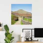 コニストン葉書クッションの老人 ポスター (ホームオフィス)