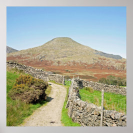 コニストン葉書クッションの老人 ポスター