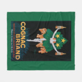 コニャックのBriandの昇進ポスター フリースブランケット (正面(横))