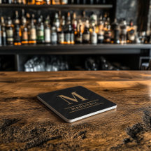 コニャッククラシックタンモノグラムパーソナライズされたイニシャル