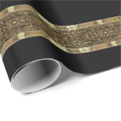 コニャッククラフトバロック美しい光沢 ラッピングペーパー (ロールコーナー)