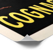 コニャックフランスのADSアールデコヴィンテージ ポスター (角)