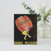 コニャックペリスソンヴィンテージワインドリンクアドアート ポストカード (スタンド正面)