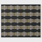 コニャックモノグラム光沢美しい ラッピングペーパー (フラット)