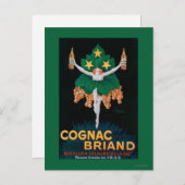 コニャック・ブリアンドプロモーションポスター ポストカード (正面/裏面)