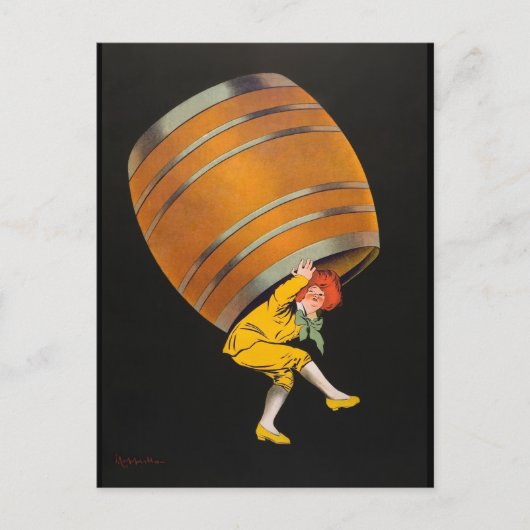 コニャック・ペリスソン、ヴィンテージ広告、1907年、 ポストカード (正面)