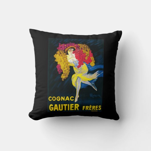 コニャックGautier昇進のPosterFrance クッション (正面)