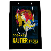 コニャックGautier昇進のPosterFrance ミディアムペーパーバッグ (正面)